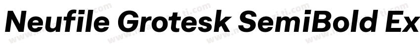 Neufile Grotesk SemiBold Extended字体转换